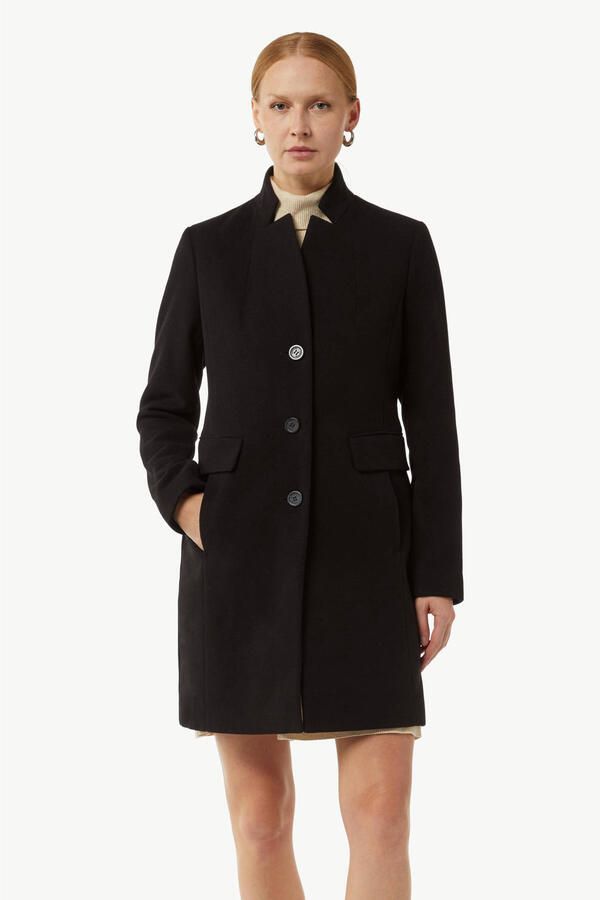 Comma Lange jas in wol-look