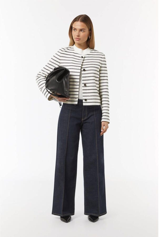 Comma Blazer met doorknoopsluiting