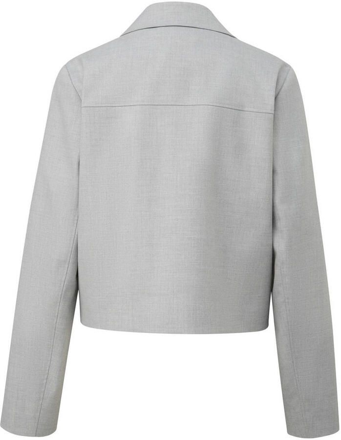 Comma Regular fit blazer met paspelzakken - Foto 3