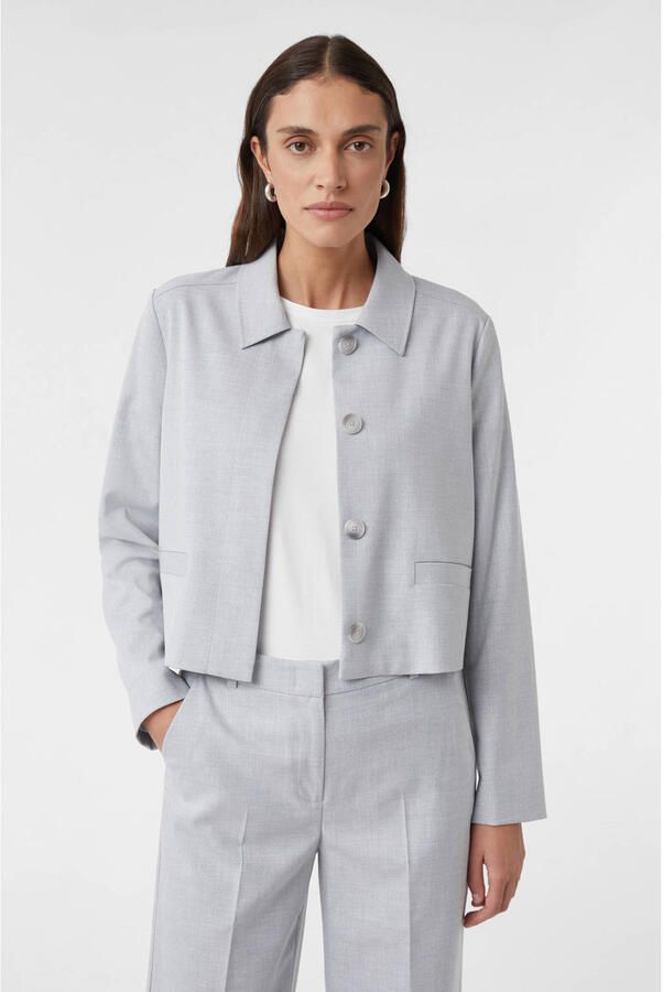 Comma Regular fit blazer met paspelzakken - Foto 2