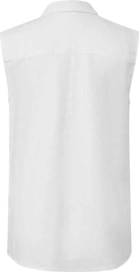 Comma linnen blouse wit - Foto 3