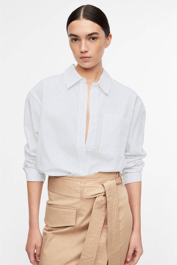 Comma lyocell blouse wit