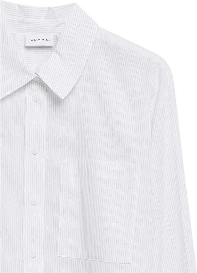 Comma lyocell blouse wit - Foto 2