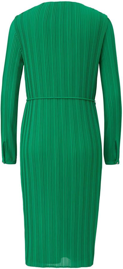 Comma Knielange jurk met druppelvormige hals - Foto 3