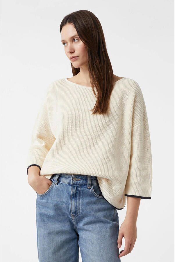 Comma Gebreide pullover met 3 4-mouwen