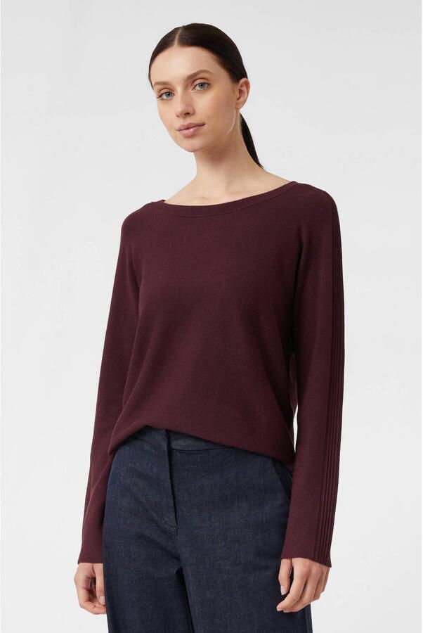 Comma Gebreide pullover met ronde hals - Foto 2