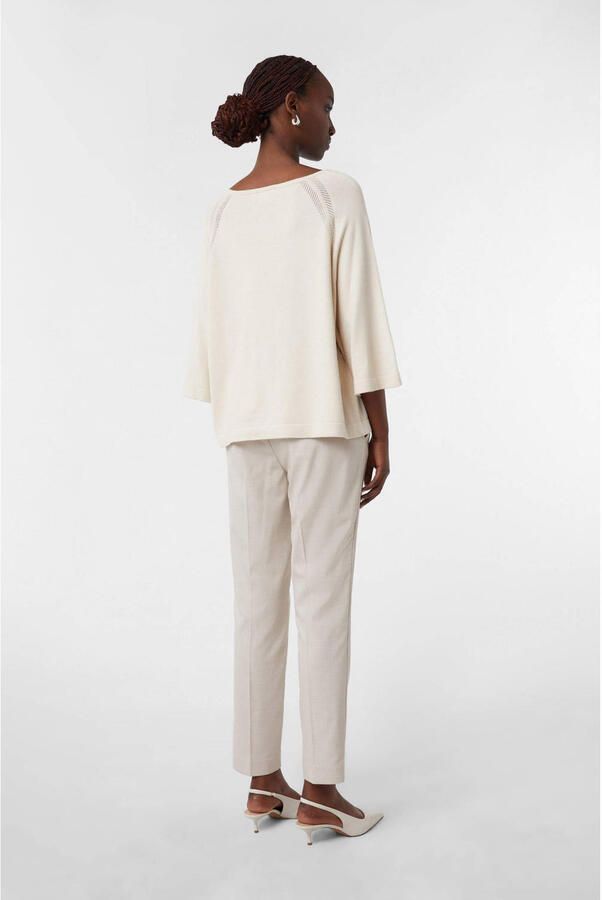 Comma Gebreide pullover met ronde hals