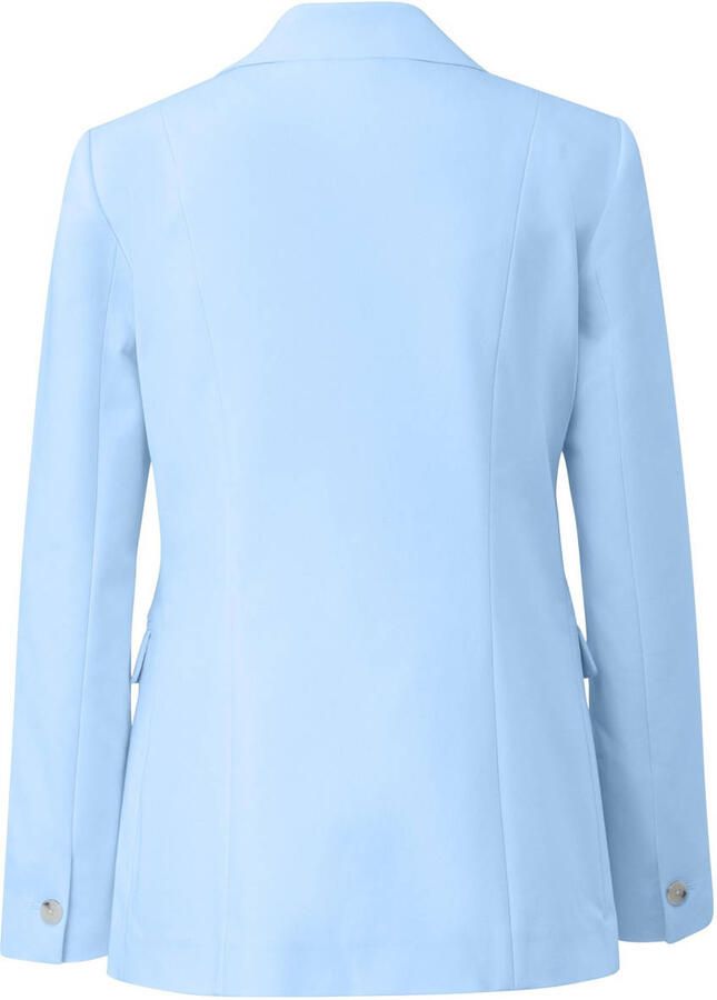 Comma Getailleerde blazer met klepzakken Blue Dames - Foto 2