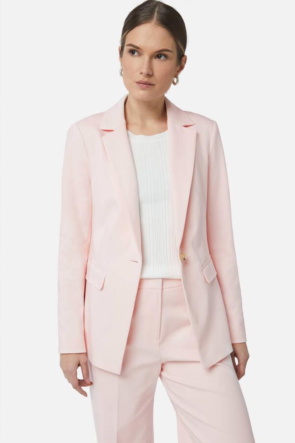 Comma Getailleerde blazer met klepzakken Pink Dames - Foto 2