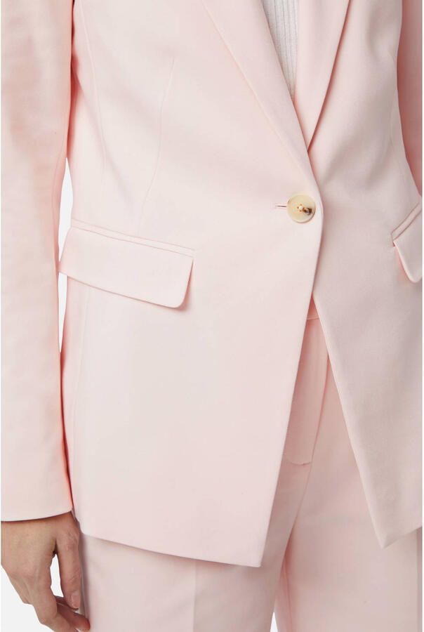 Comma Getailleerde blazer met klepzakken Pink Dames