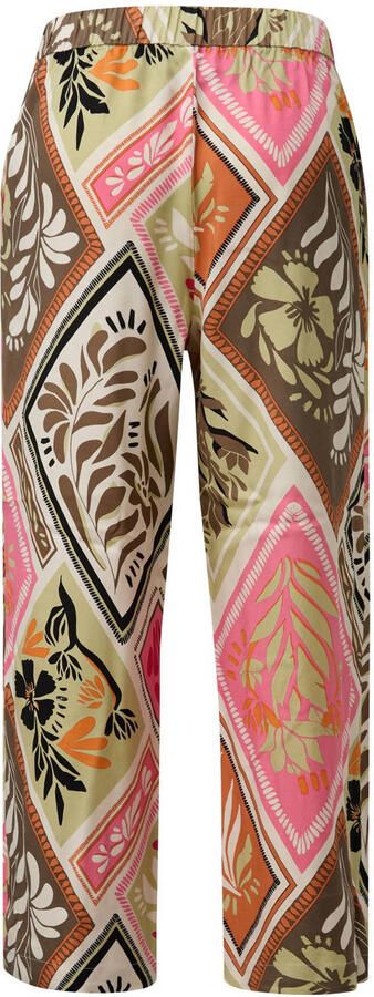 Comma Straight leg stoffen broek met strikceintuur - Foto 3