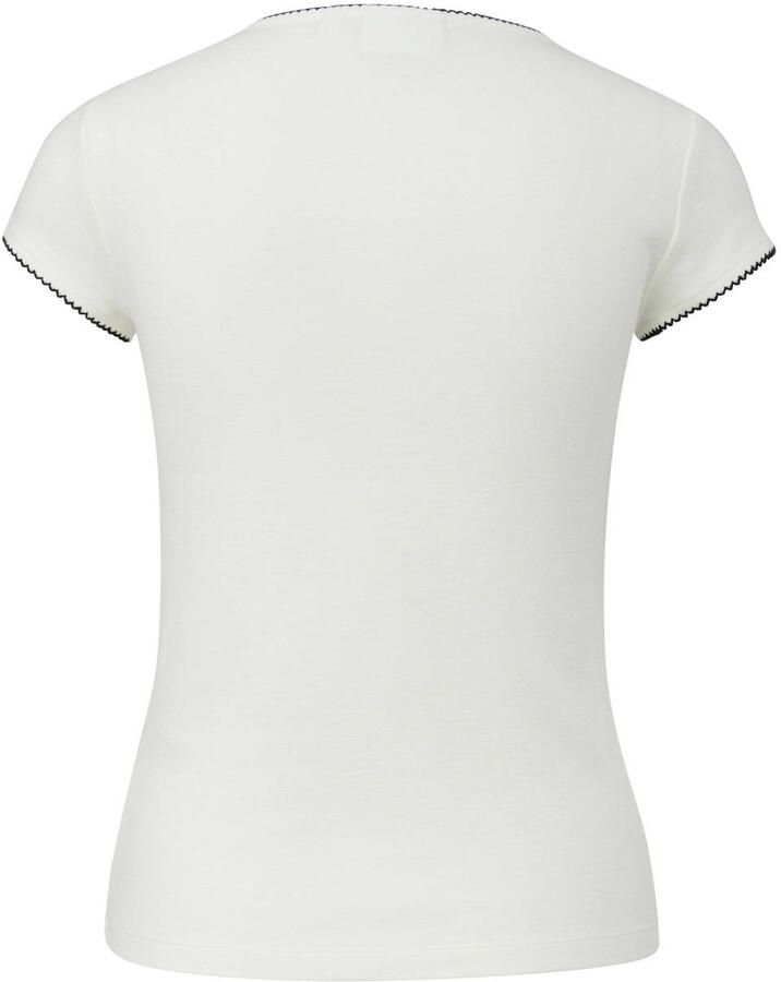 Comma slim fit T-shirt met viscose - Foto 3