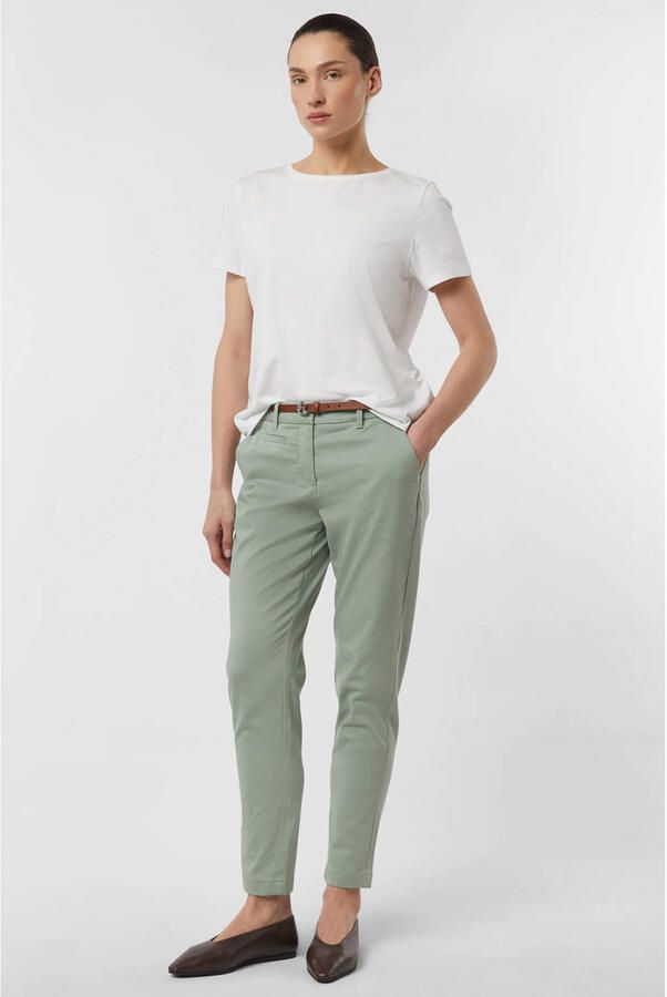 Comma slim regular waist chino turquoise - Foto 3