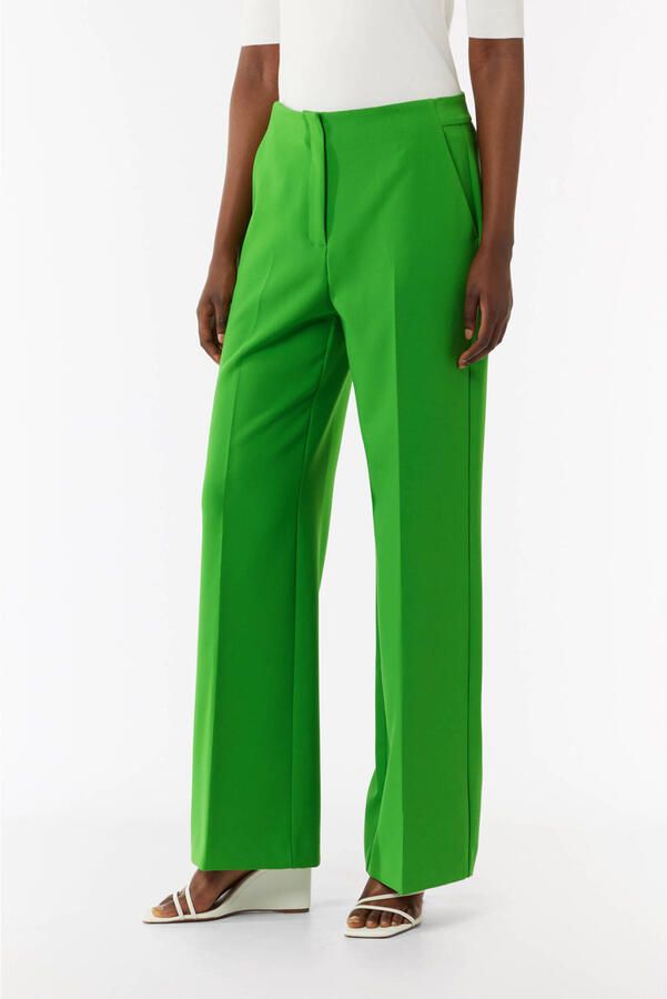 Comma Elegante Marlenehose voor vrouwen Green Dames - Foto 2