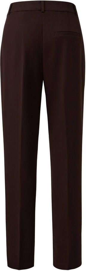 Comma straight leg pantalon donkerbruin