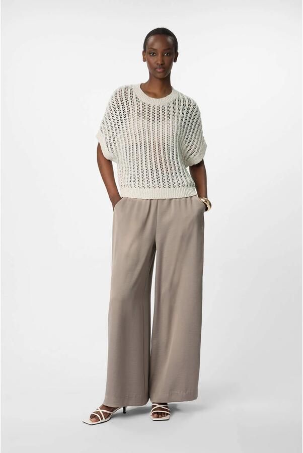 Comma straight regular waist broek bruin - Foto 3