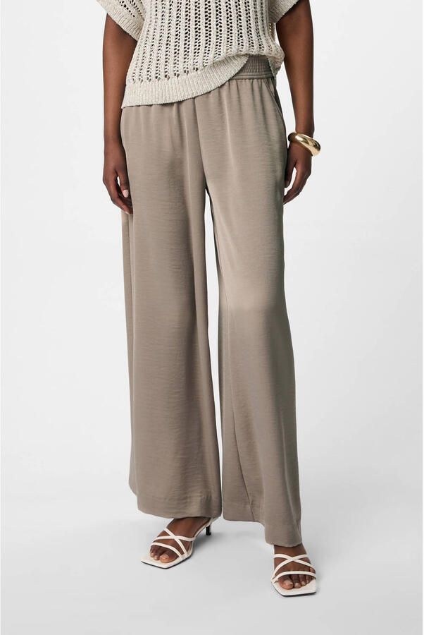 Comma straight regular waist broek bruin - Foto 1