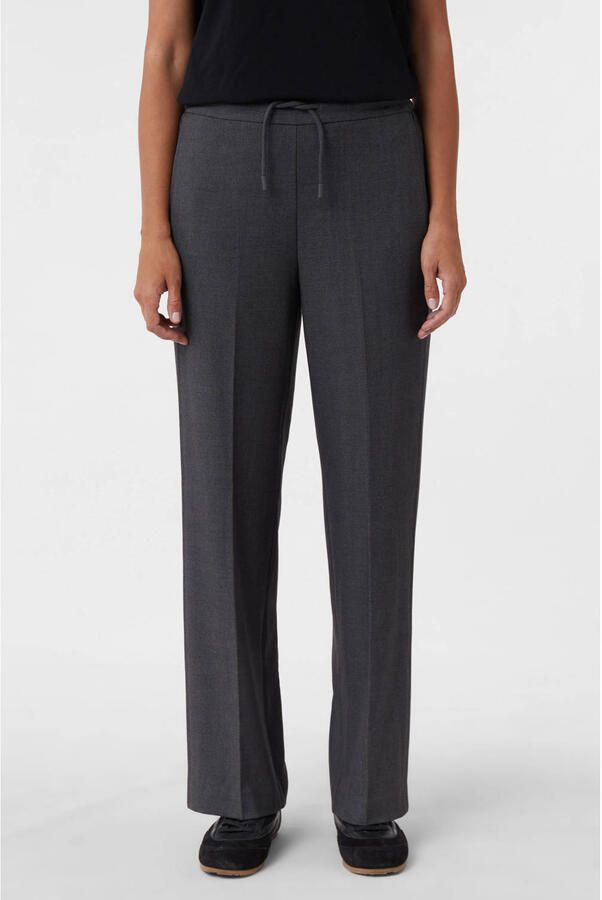 Comma straight regular waist casual broek grijs - Foto 2