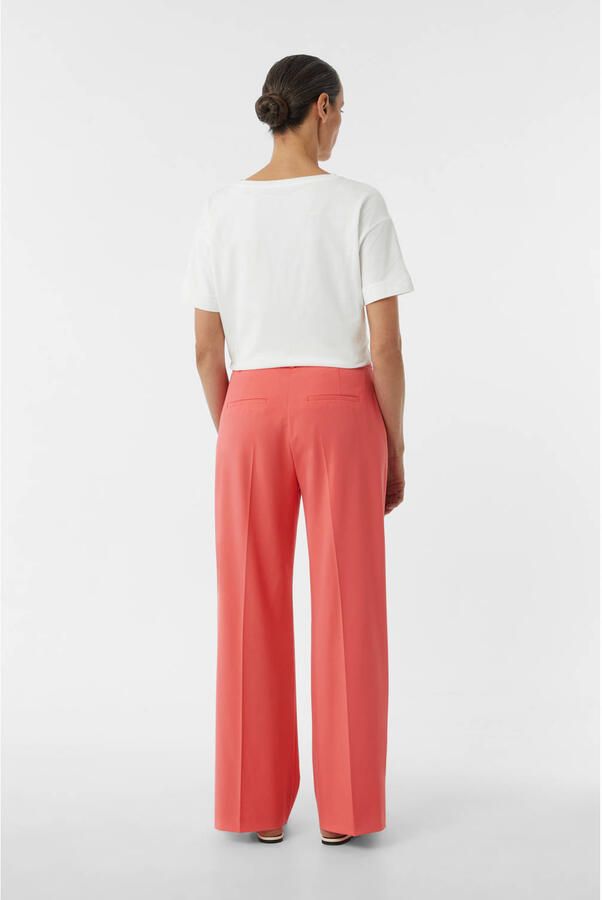 Comma straight regular waist pantalon roze - Foto 2