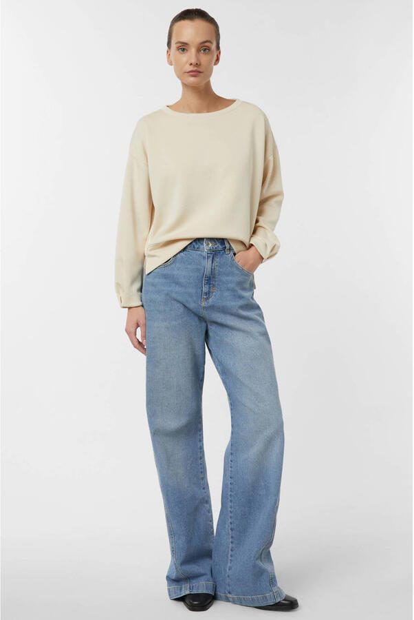 Comma Relaxed fit sweatshirt met viscose - Foto 2