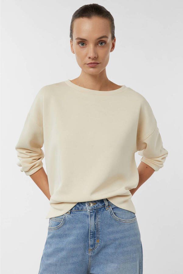 Comma Relaxed fit sweatshirt met viscose - Foto 3