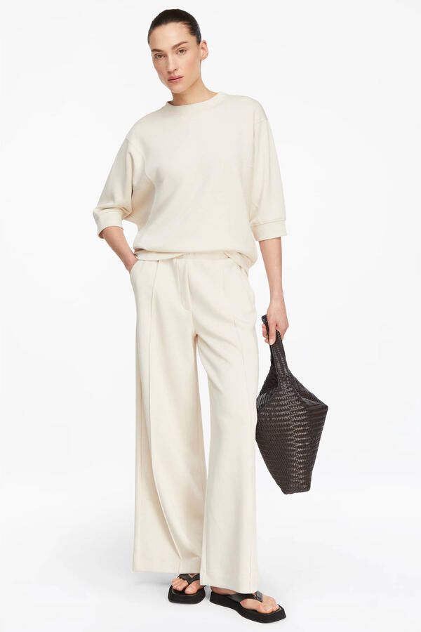 Comma Sweatshirt met ronde hals en 3 4-mouw - Foto 2