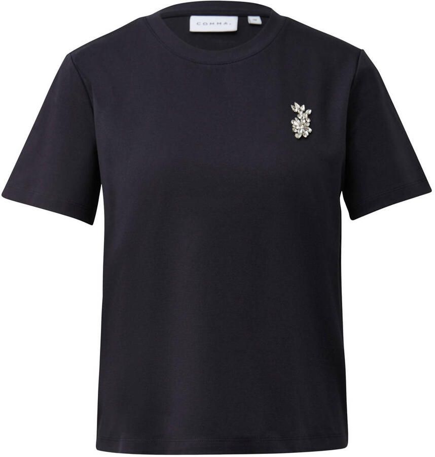 Comma T-shirt met siersteentjes - Foto 2