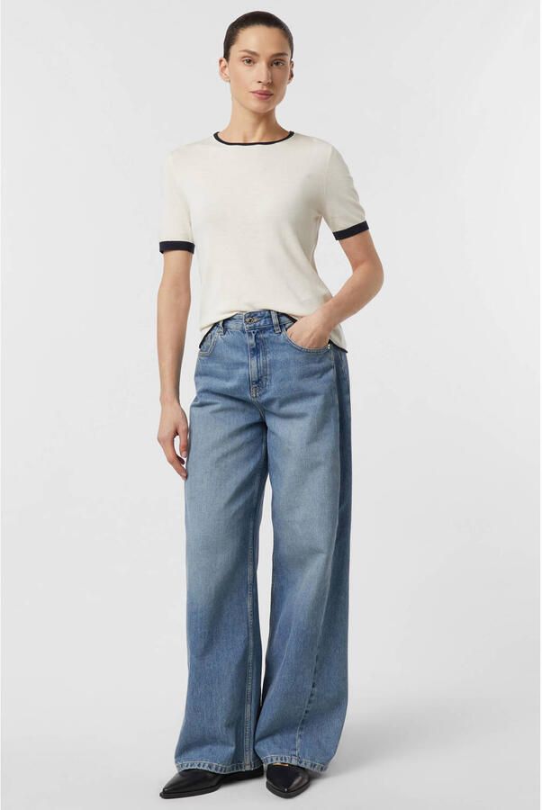 Comma gebreid shirt met ronde hals - Foto 2