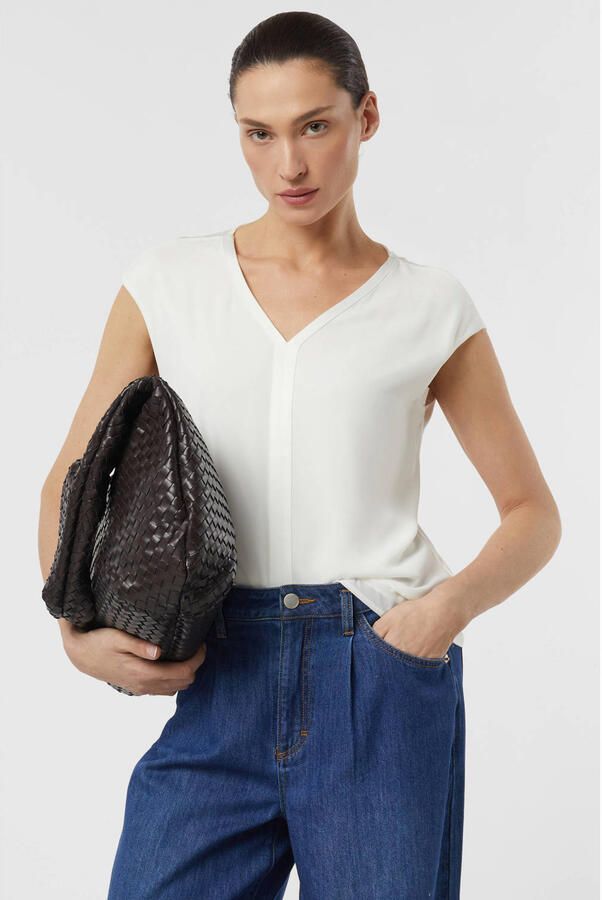 Comma T-shirt met V-hals