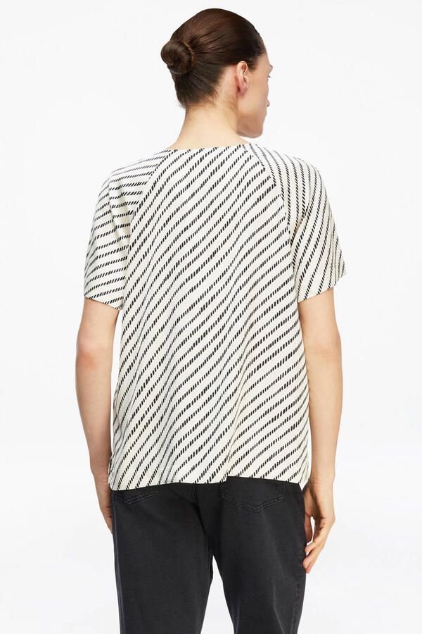 Comma Blouseshirt met druppelvormige hals - Foto 3