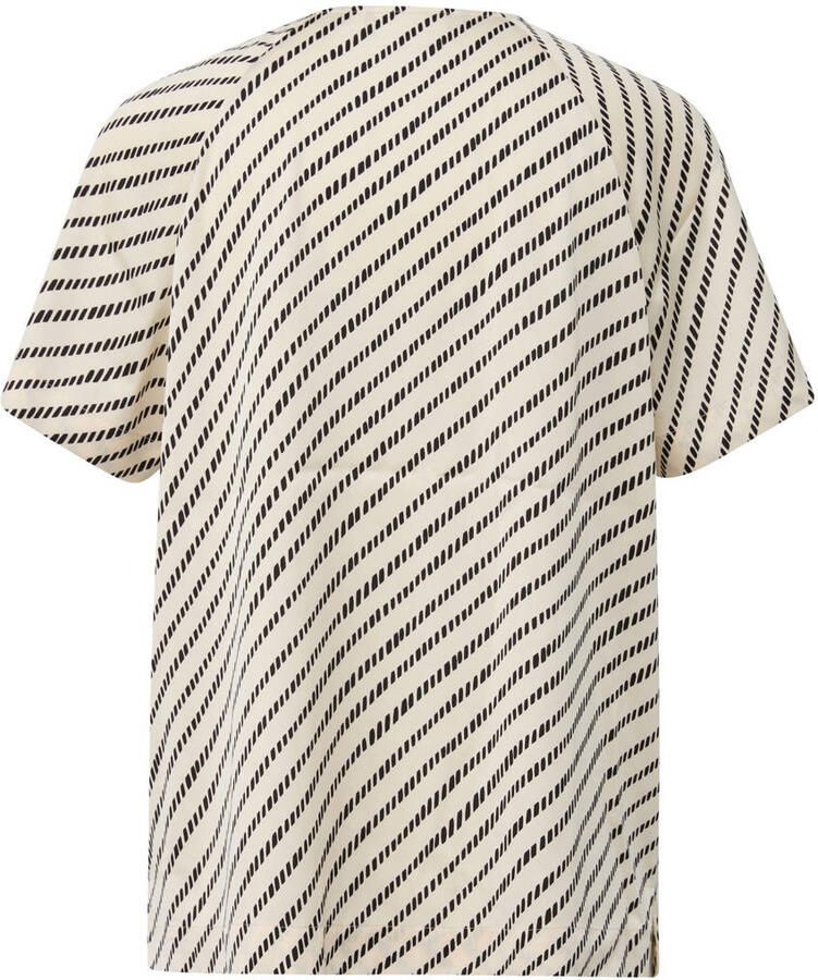 Comma Blouseshirt met druppelvormige hals - Foto 2