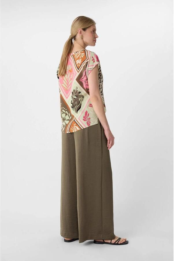 Comma Regular fit blouseshirt met V-hals - Foto 2