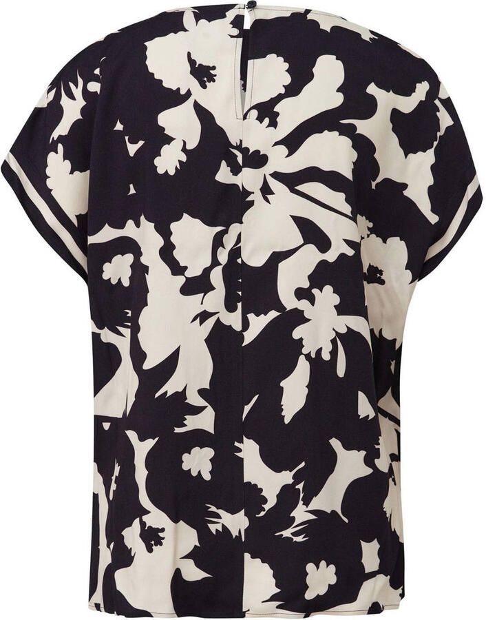 Comma Blouse met korte mouwen met print all-over - Foto 3