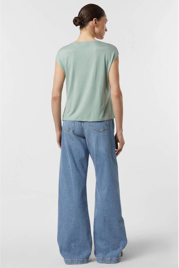 Comma Regular fit Blouse van Viscosemix met V-hals - Foto 3