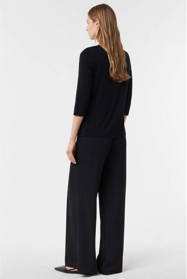 Comma Blouseshirt met V-hals en 3 4-mouwen - Foto 1