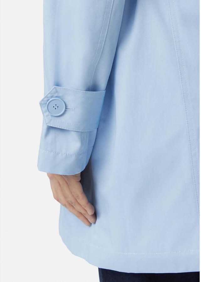 Comma trenchcoat lichtblauw