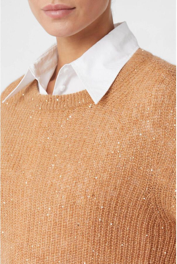 Comma Gebreide trui met glitterdetails