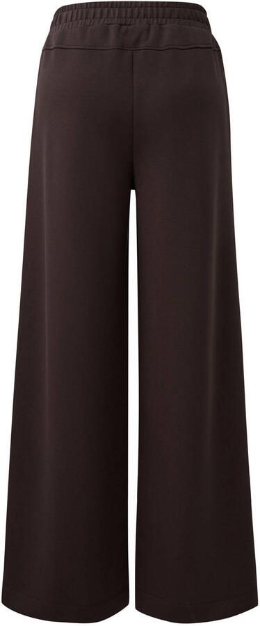 Comma wide leg broek donkerbruin - Foto 2