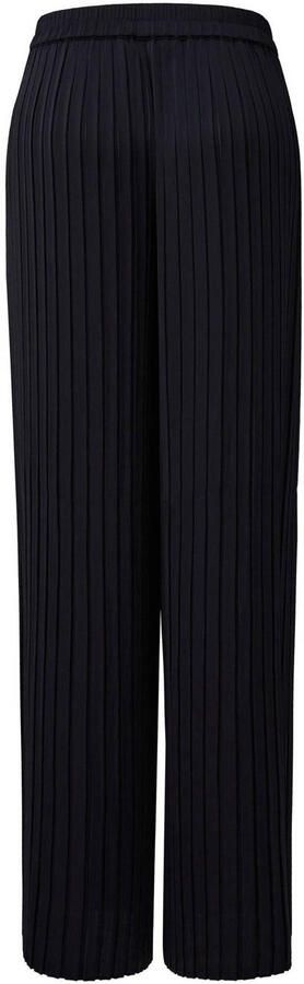 Comma Straight leg stoffen broek met plisséplooien - Foto 3