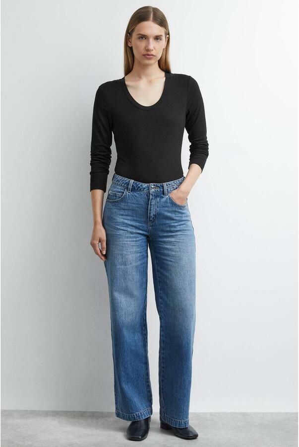 Comma wide leg jeans light blue - Foto 3