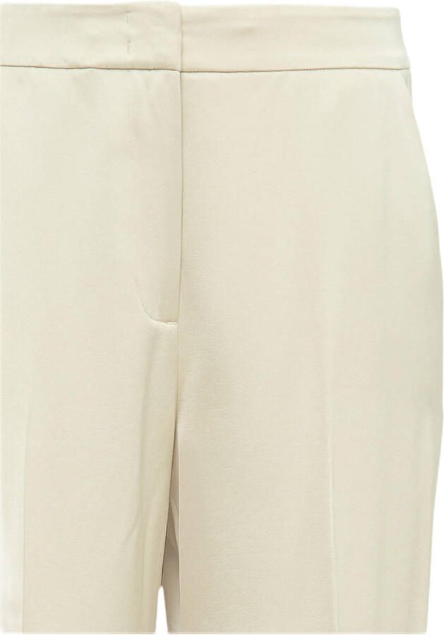 Comma Straight leg stoffen broek met elastische band - Foto 3