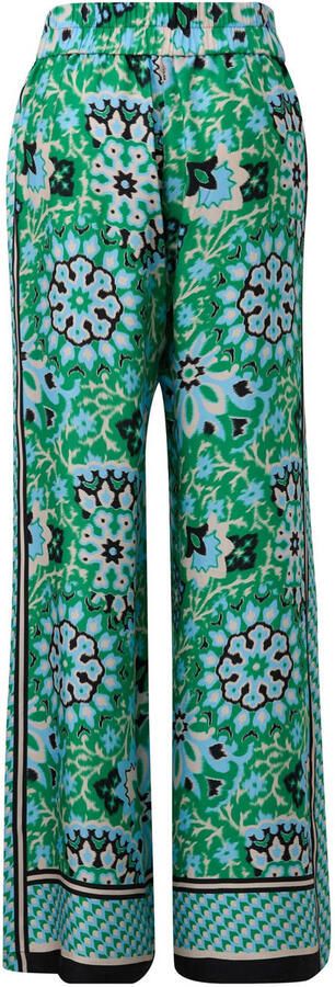 Comma Straight leg stoffen broek met elastische band - Foto 3