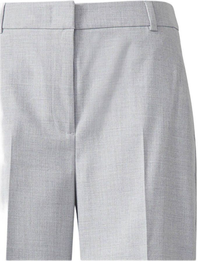 Comma wide leg regular waist pantalon lichtgrijs - Foto 3