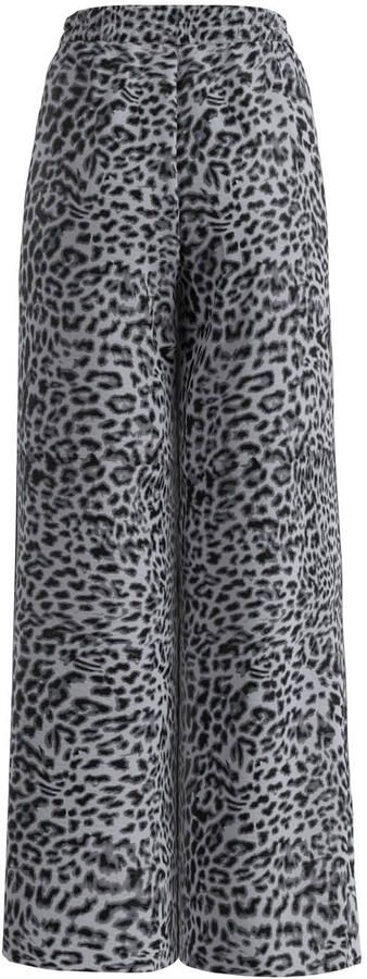 Comma wide leg regular waist pantalon zwart - Foto 2