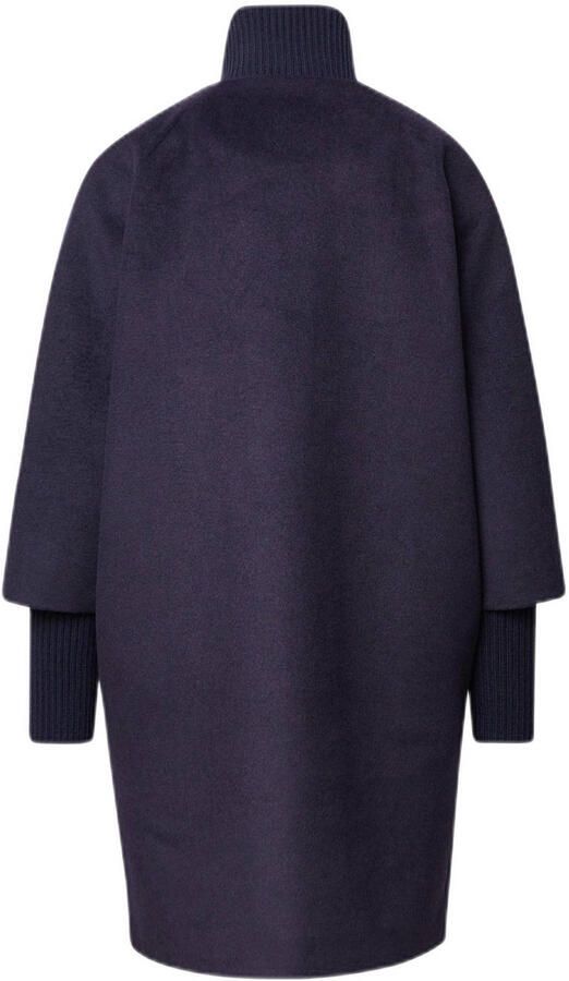 Comma wollen manteljas donkerblauw - Foto 2
