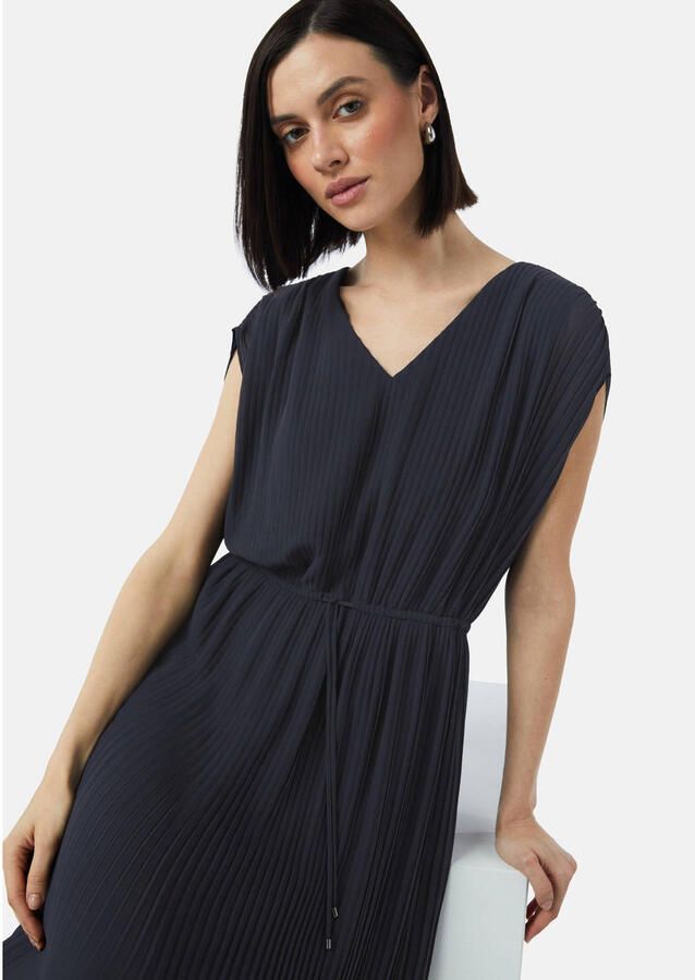 Comma Midi-jurk zonder mouwen en met koord - Foto 2