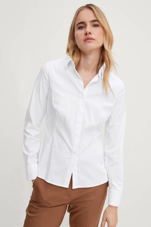 comma geweven blouse wit