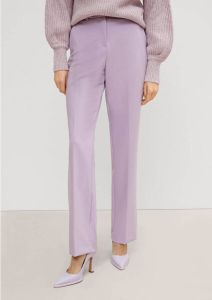 Comma high waist straight fit pantalon lila