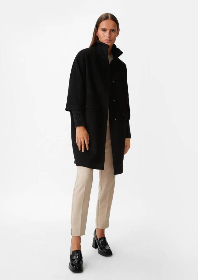 comma jas met wol zwart