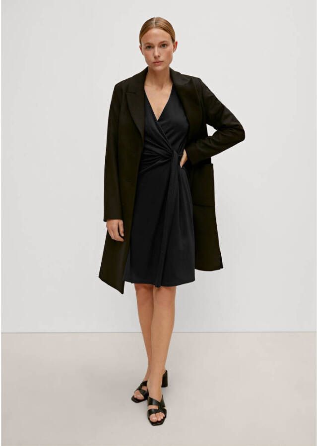 Comma Jerseyjurk Jersey jurk in wikkel-look